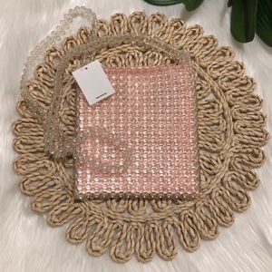NWT Urban Outfitters Jane Pink Beaded Crossbody